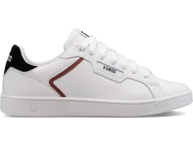 06347-123-M | MENS CLEAN COURT II CMF | WHITE/BLACK/COWHIDE