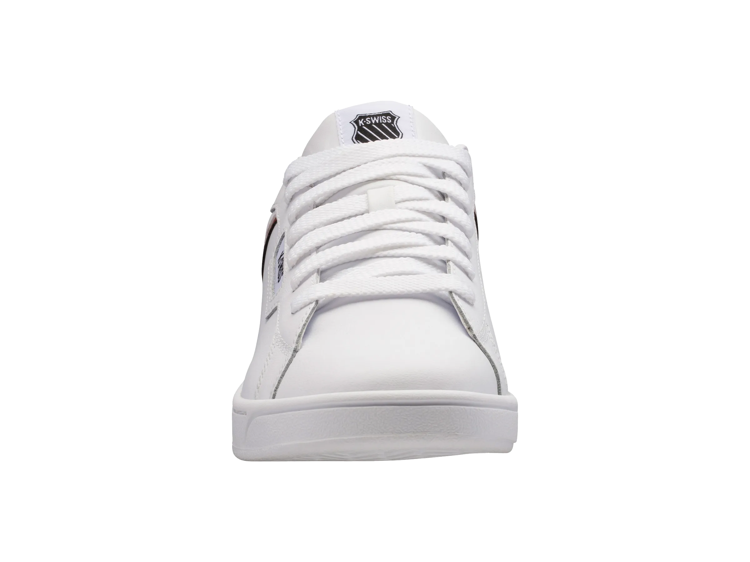 06347-123-M | MENS CLEAN COURT II CMF | WHITE/BLACK/COWHIDE