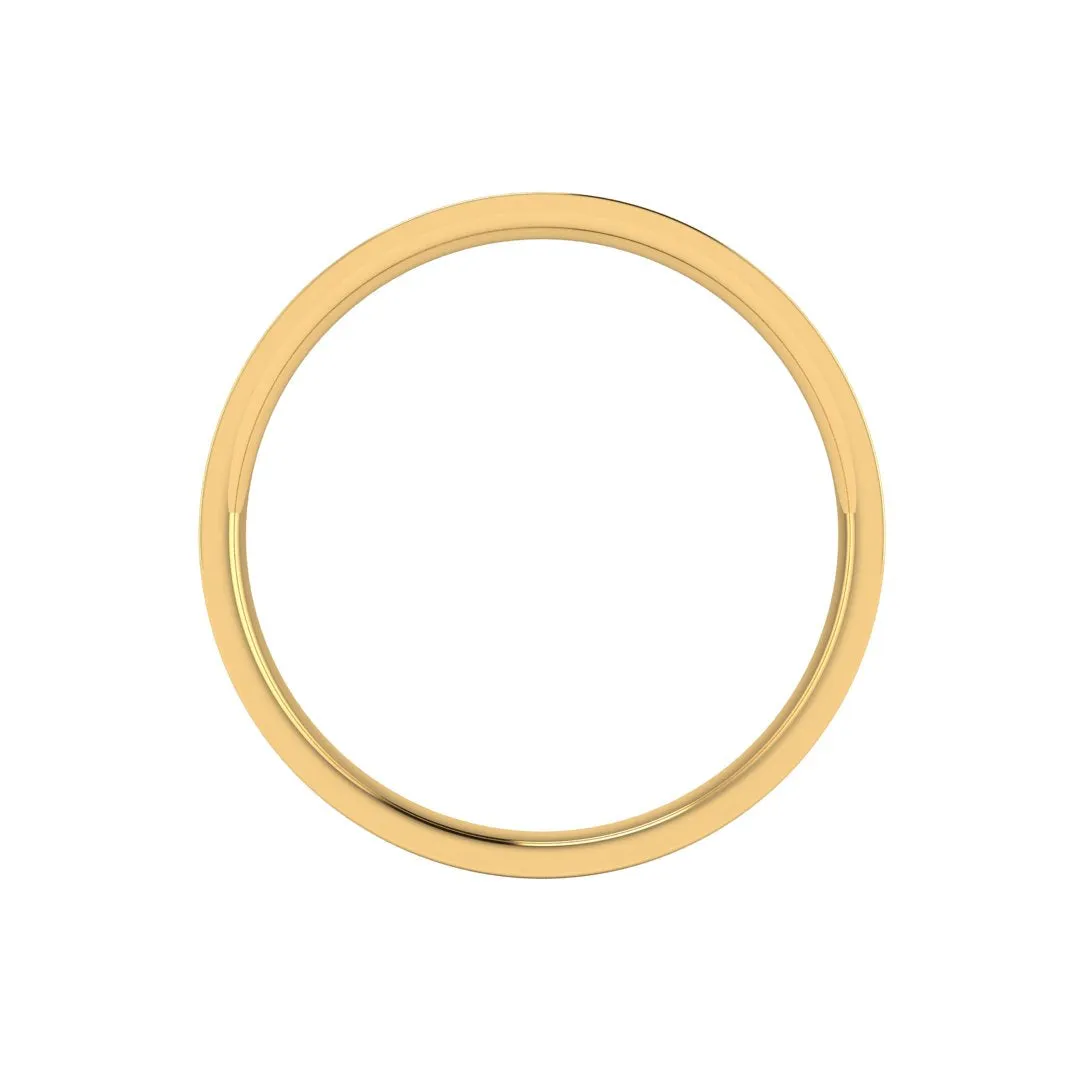 2mm Band Flat Court Wedding Ring