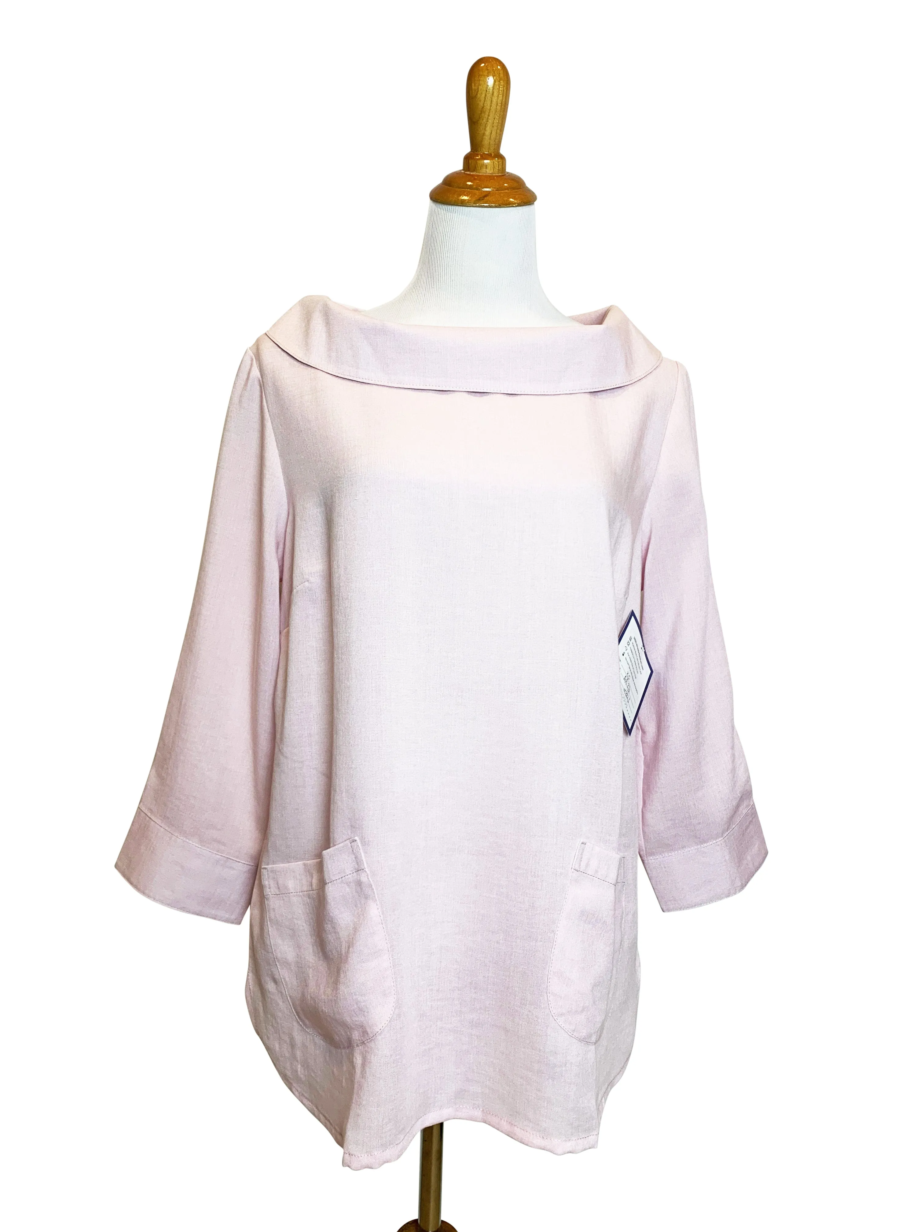 AA272 - Boat Neck Linen Pullover