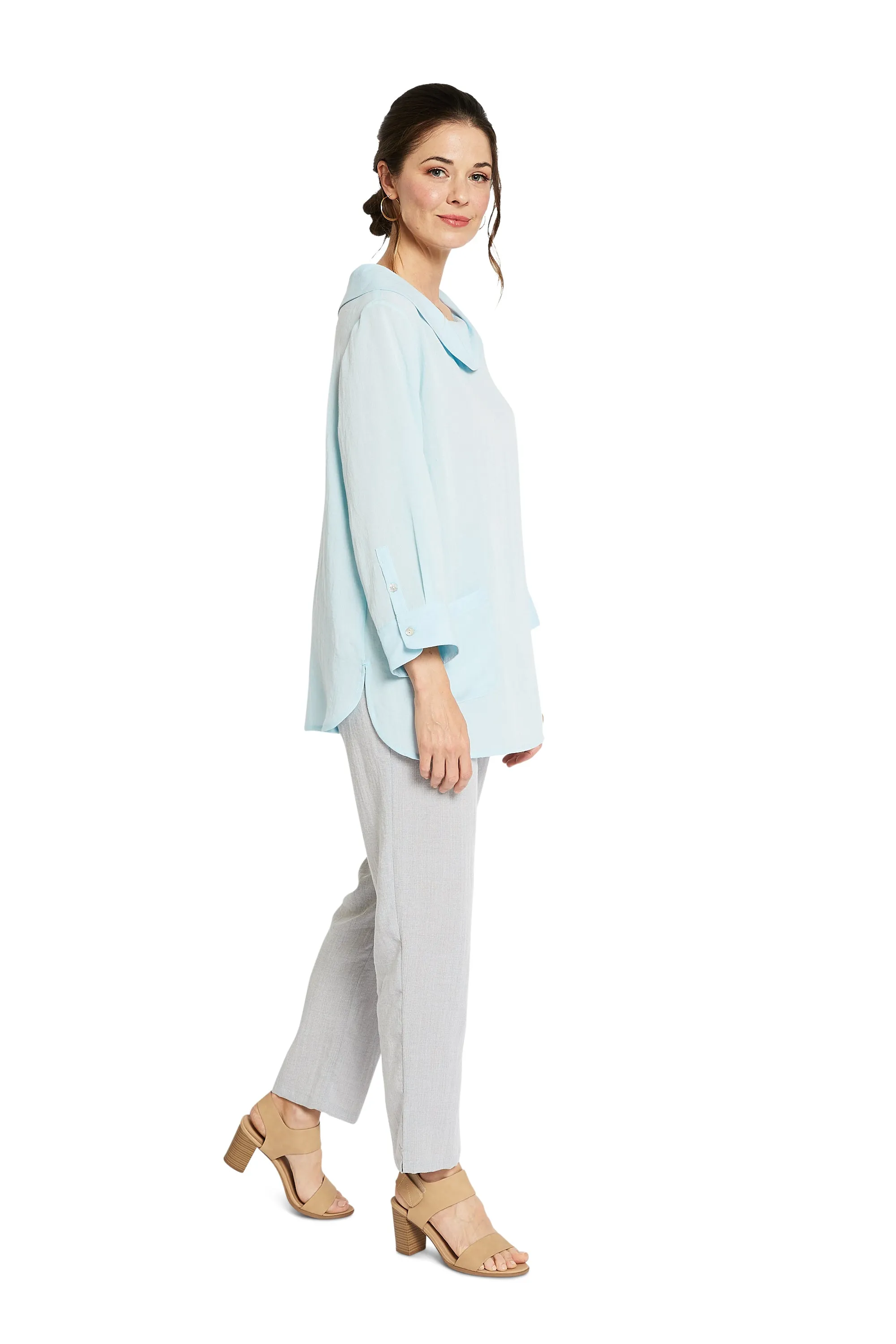 AA272 - Boat Neck Linen Pullover