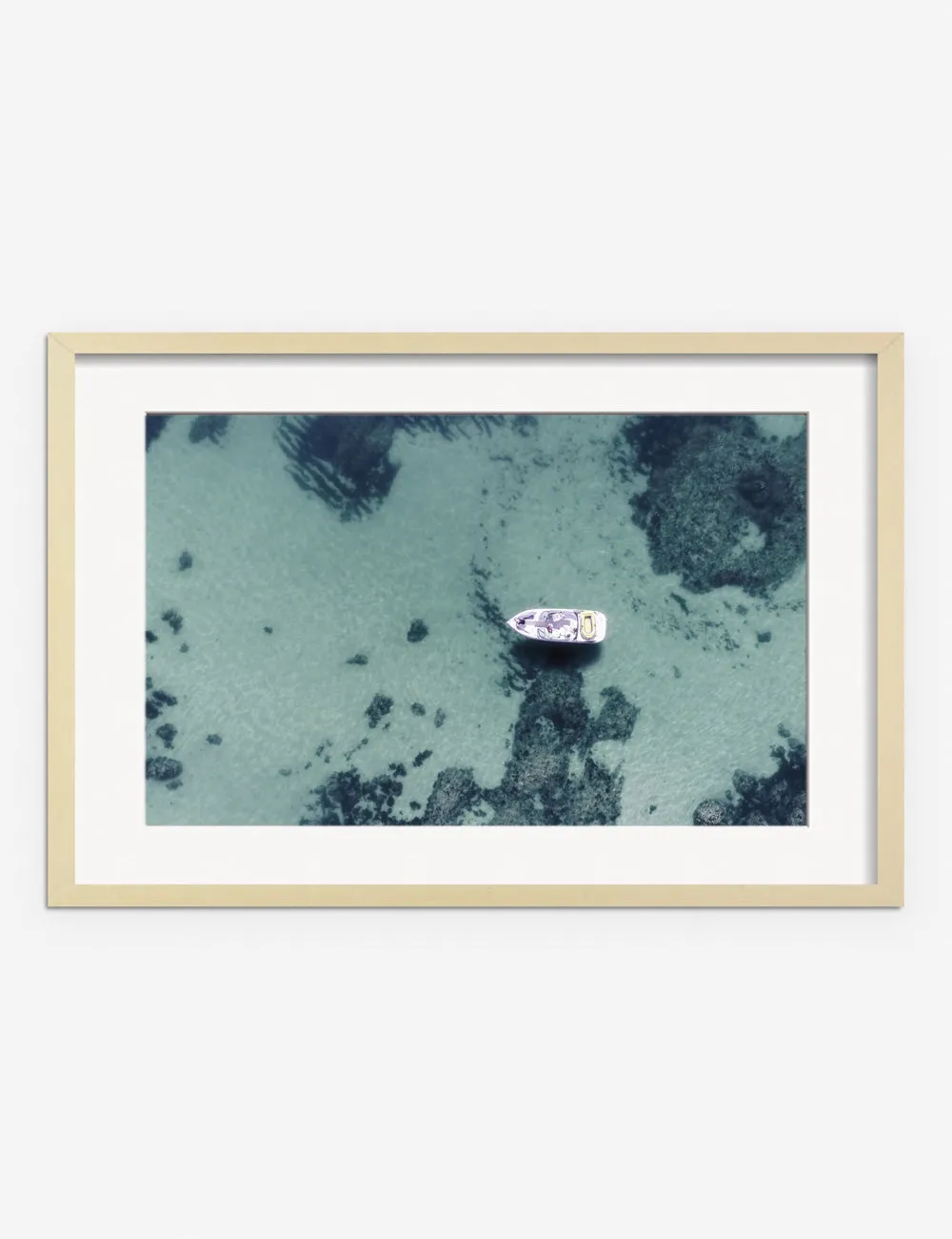 Aerial Ocean Bliss Photography Print by Ingrid Beddoes