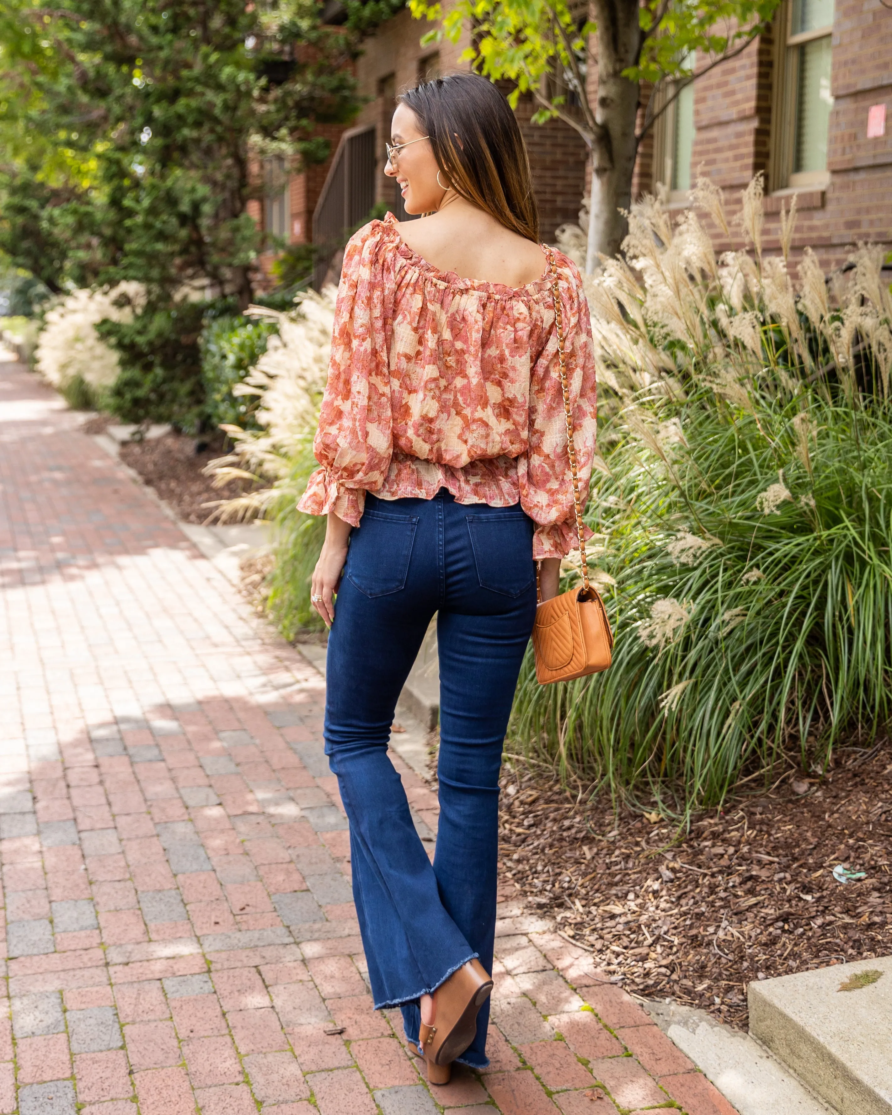 Aidan V-Neck Floral Top - Pink Multi