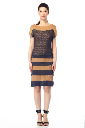 Alberta Reversible Straight Knit-Dress