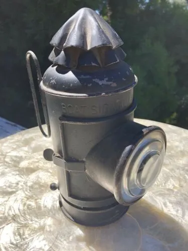 Antique Kerosene Nautical Marine Boat Signal Lantern Light Lamp Hand Wall