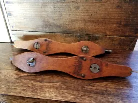 Antique  Klipper Klub Ice Skates - Wood with Cast Steel Blades