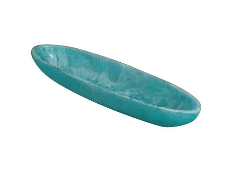 Aqua Resin Medium Boat Bowl