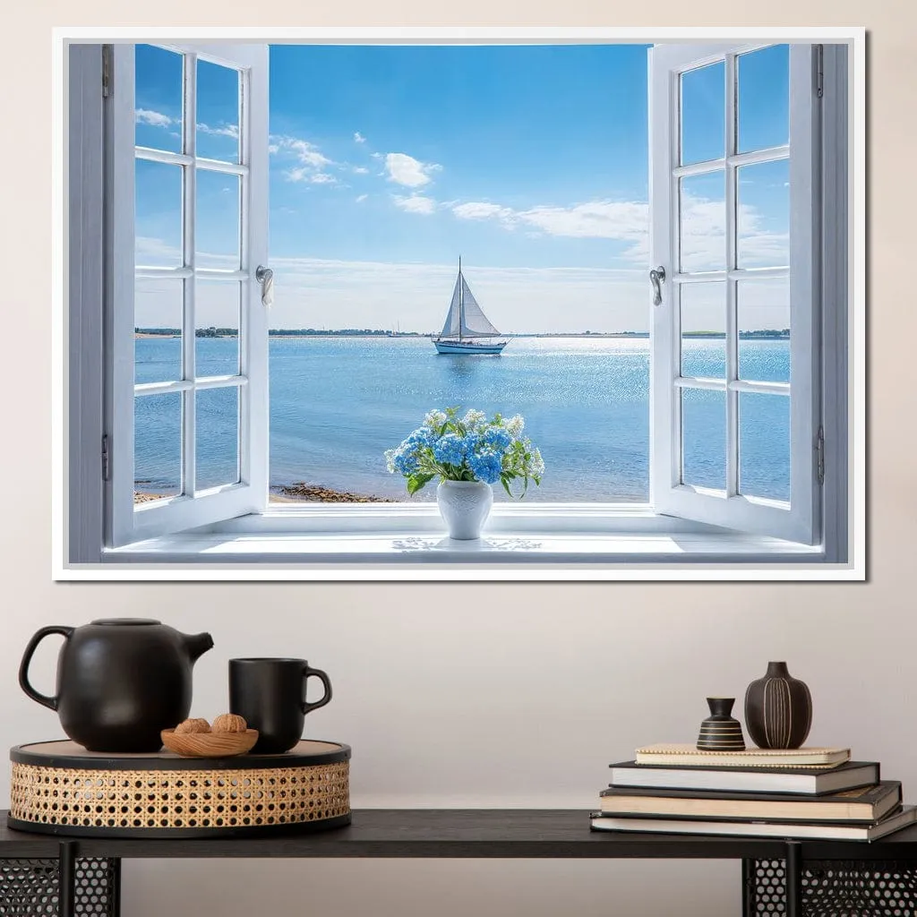 Azure Breeze Window View