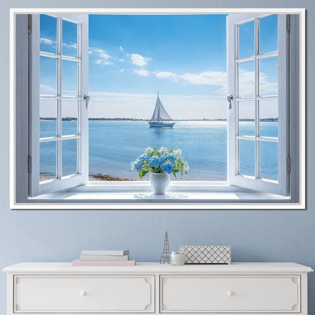 Azure Breeze Window View