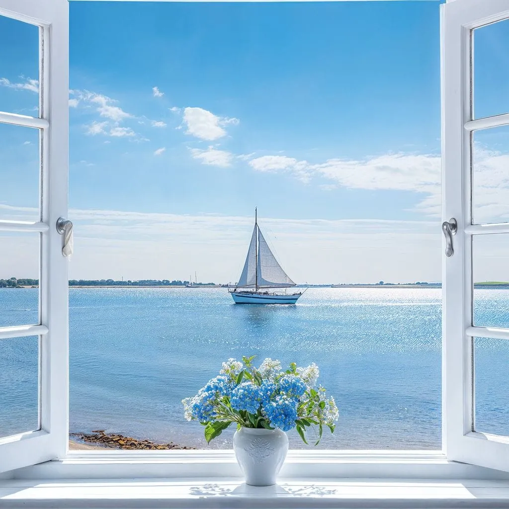 Azure Breeze Window View