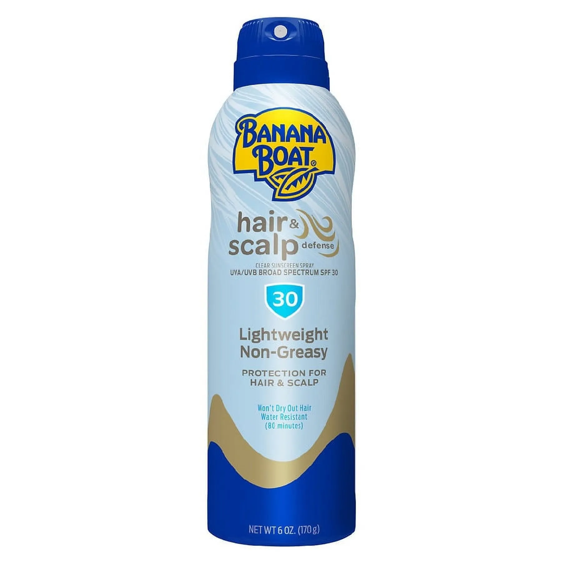 Banana Boat Hair & Scalp Defense Sunscreen Spray SPF 30 - 6 Oz