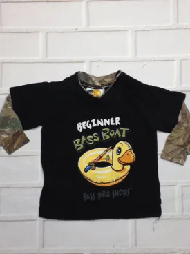 Bass Pro Shop Black Print Top