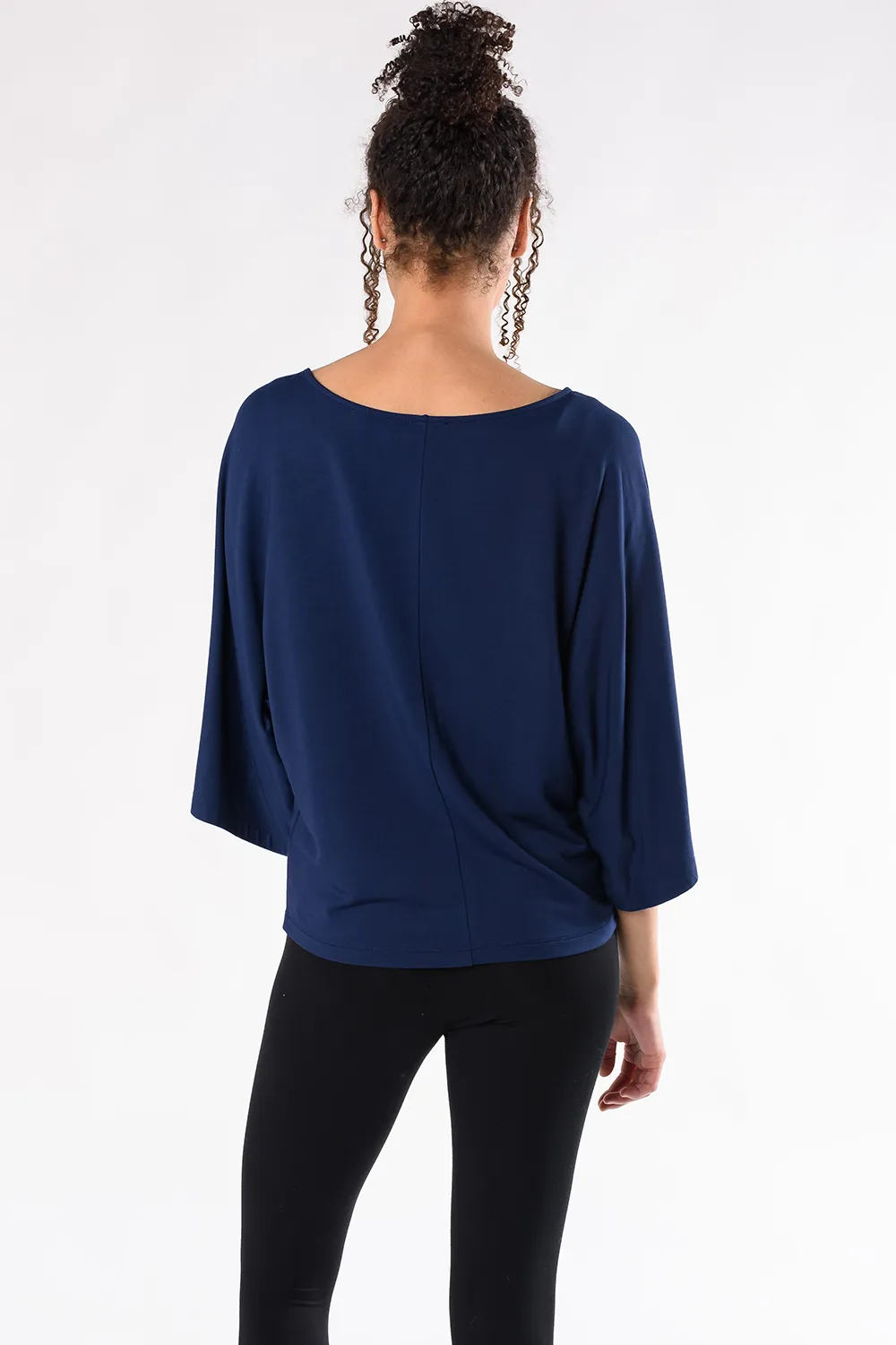 Beckett Wide Sleeve Bamboo Top - Ink