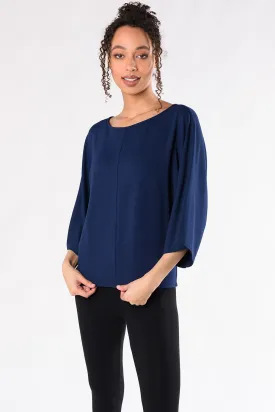 Beckett Wide Sleeve Bamboo Top - Ink