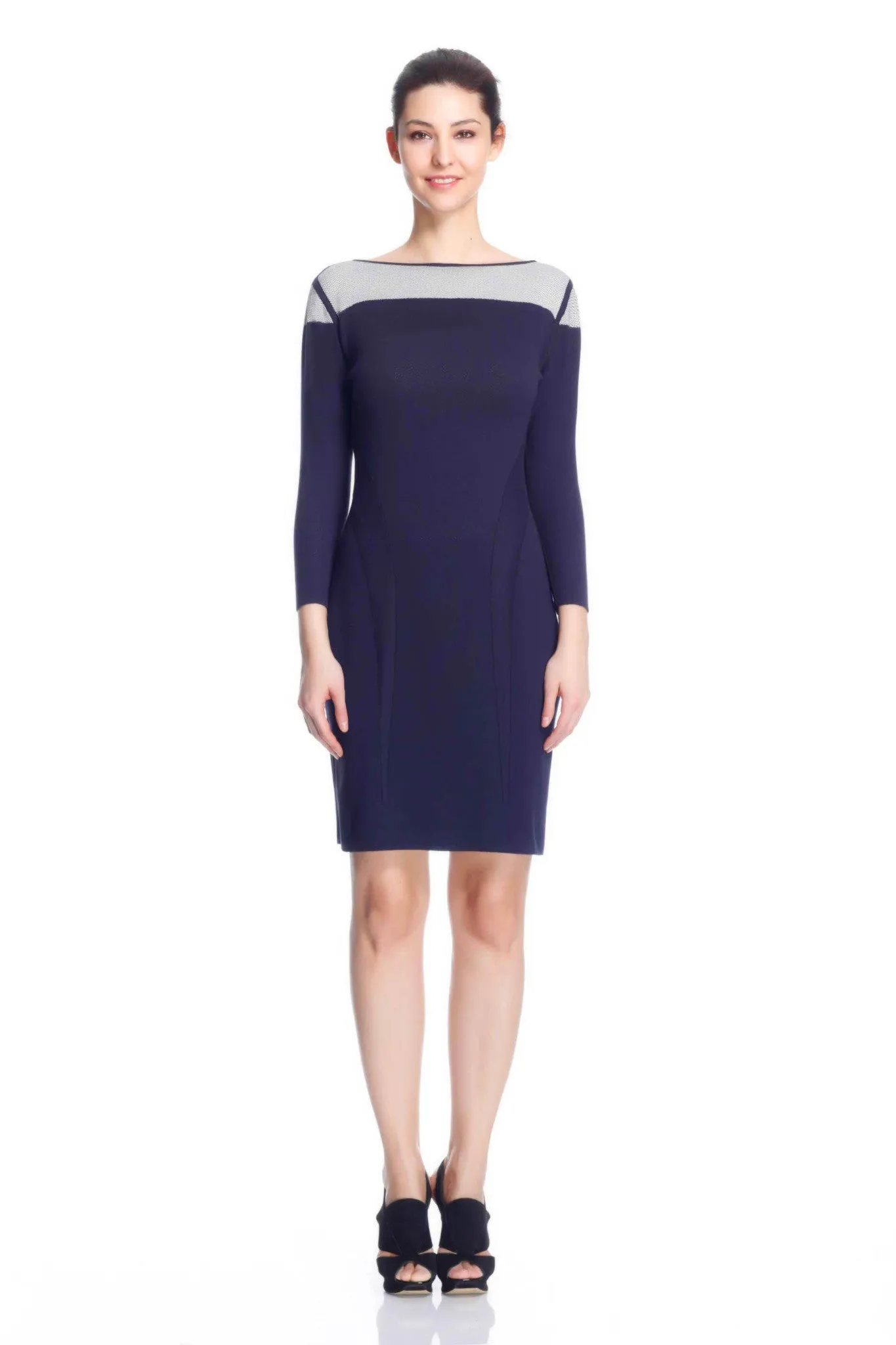 Bela Luxury Boat Neck Reversible Dress