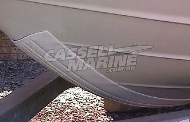 Black 7 foot Gator Keel Shield - Keel Guard Proctector