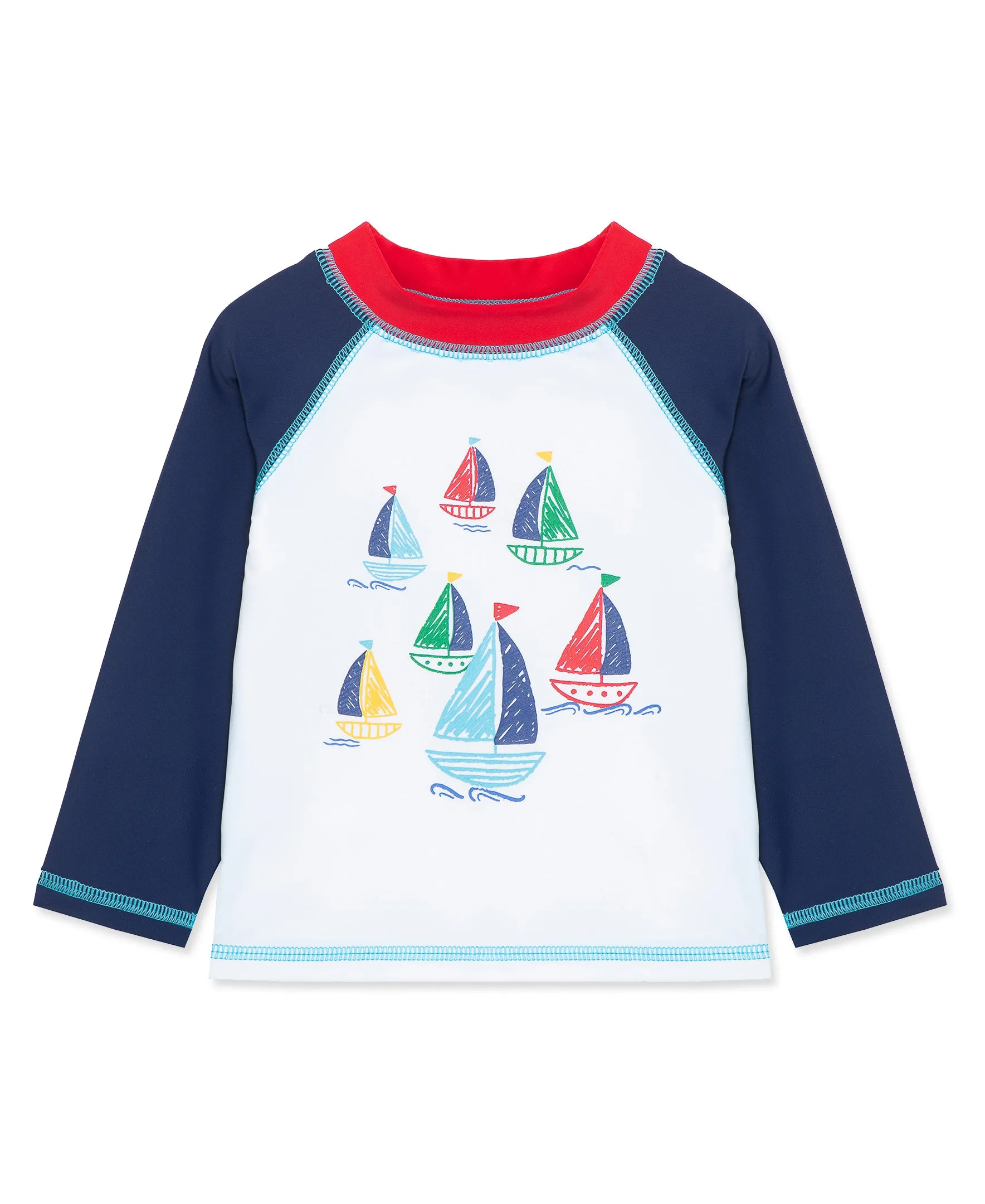 Boat Long Sleeve Toddler Rashguard (2T-4T)