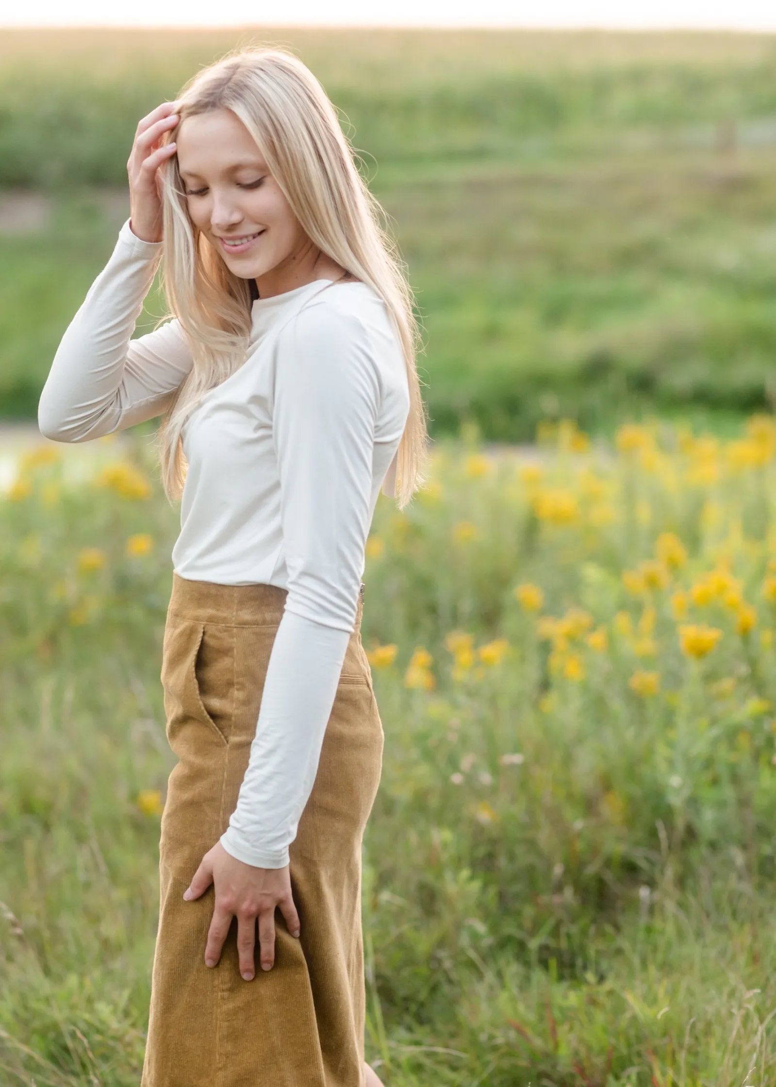 Boat Neck Modal Long Sleeve Tee