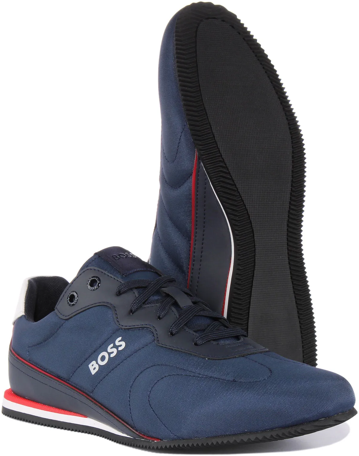 Boss Rusham Low P In Navy Red For Men