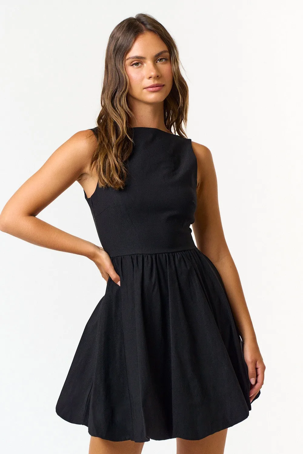 Bubble Hem Mini Dress