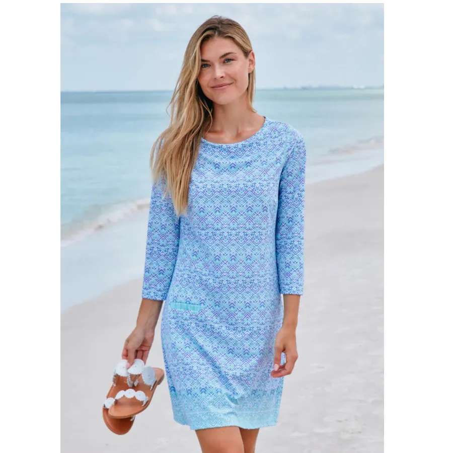 Cabana Life Cabana Shift Dress 495-NP22 - Naples Blue