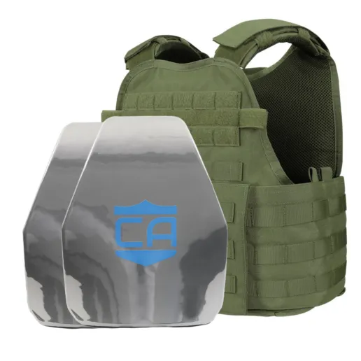 Caliber Armor AR550 11 x 14 Level III  Body Armor with PolyShield Spall Coat and Condor MOPC Package