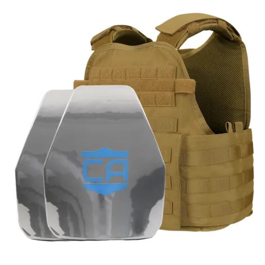 Caliber Armor AR550 11 x 14 Level III  Body Armor with PolyShield Spall Coat and Condor MOPC Package