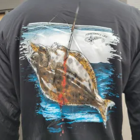 California Halibut Gaffed! LONG SLEEVE