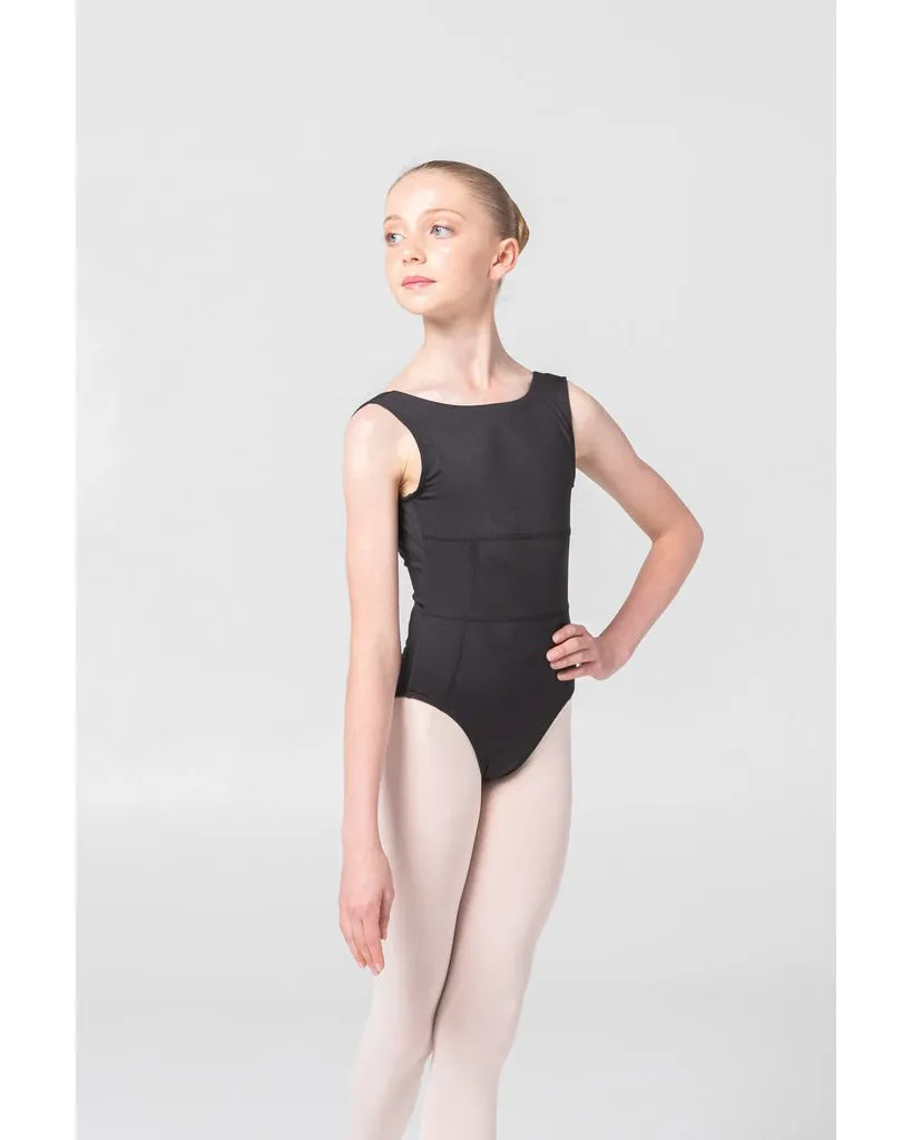 Claudia Dean World Giselle Signature Collection Boat Neck Square Back Tank Leotard - Girls