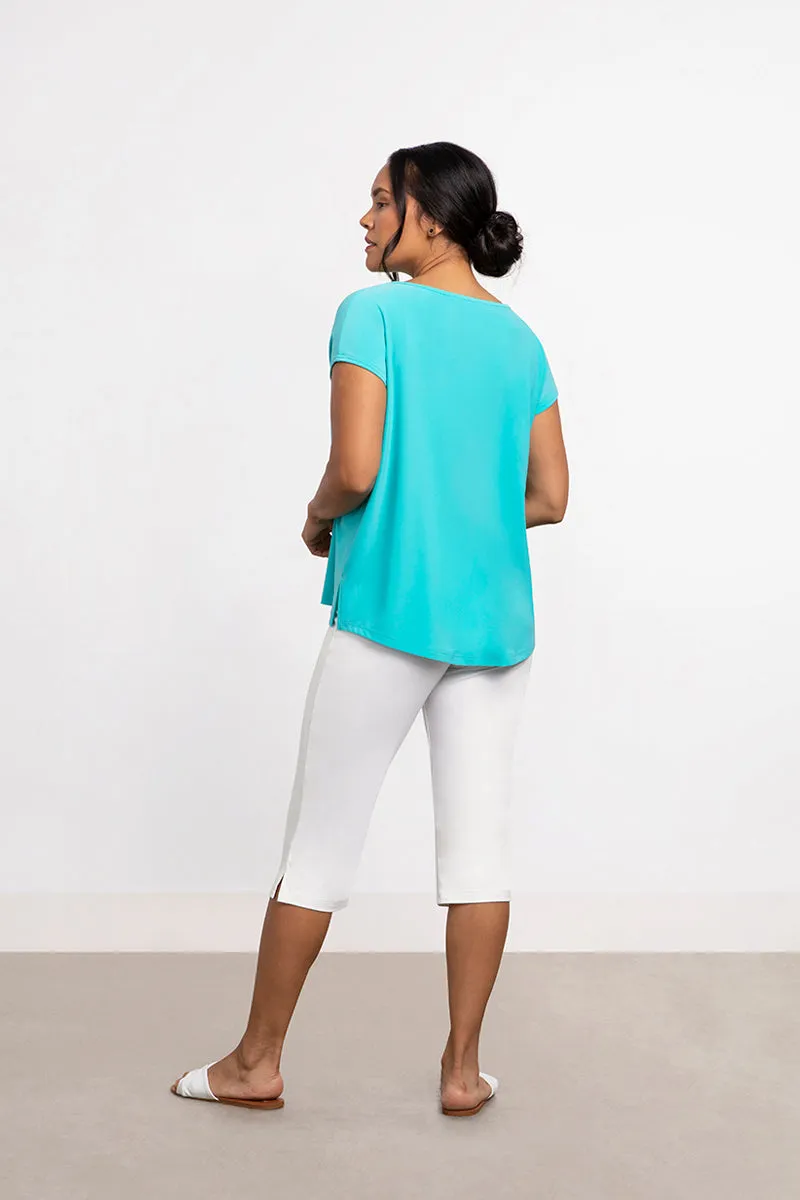 Dolman Pocket Top | Aqua