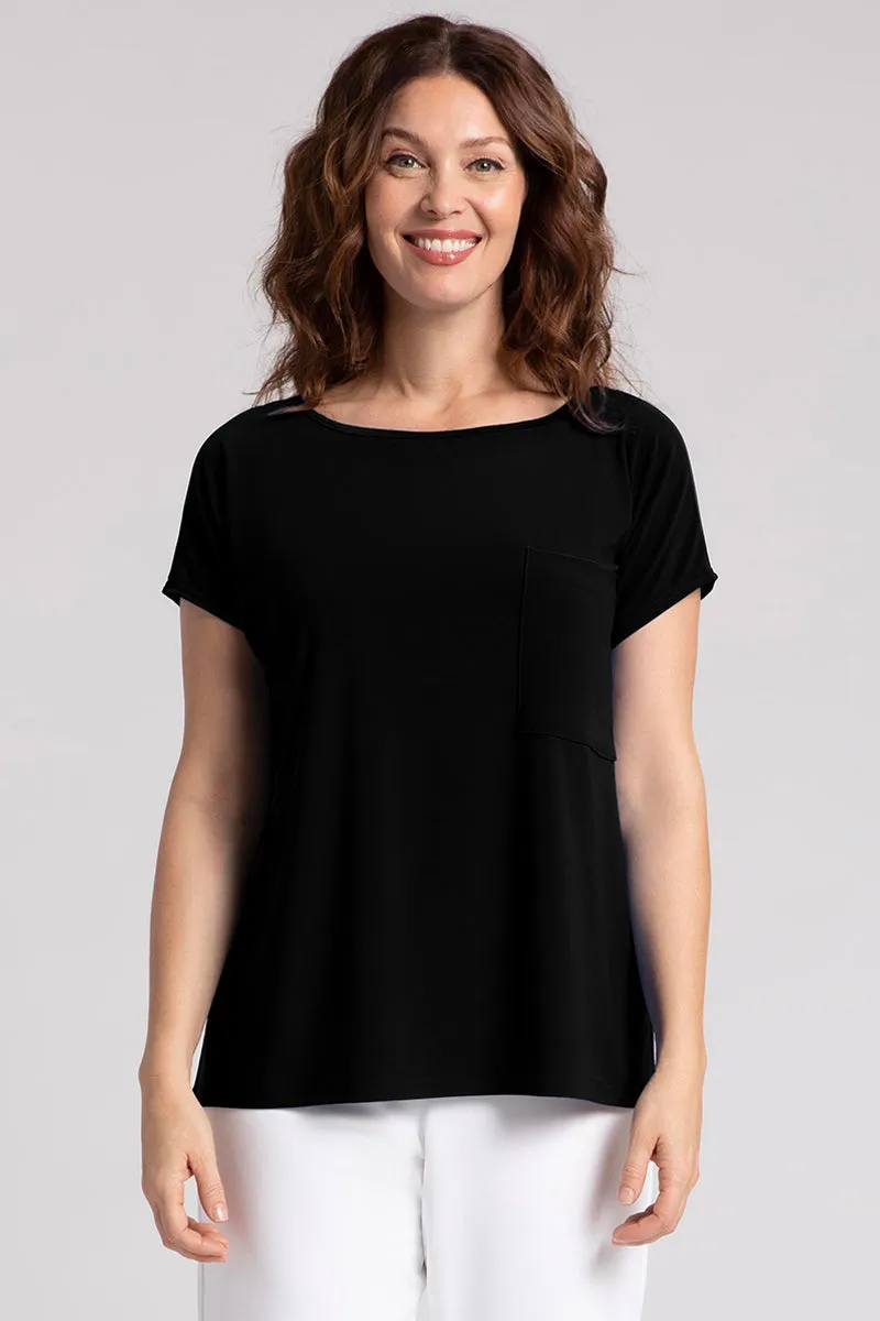 Dolman Pocket Top | Black