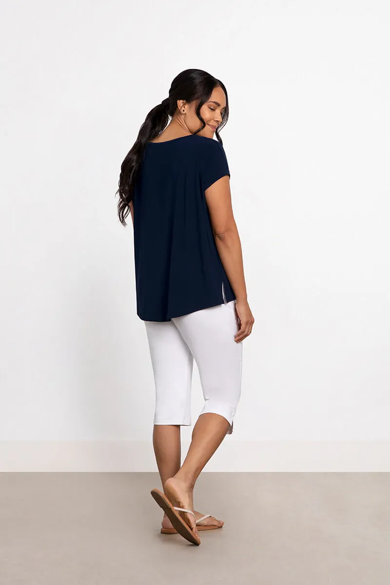 Dolman Pocket Top | Navy