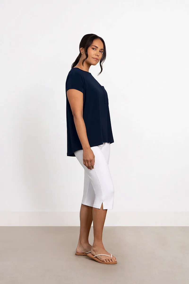 Dolman Pocket Top | Navy