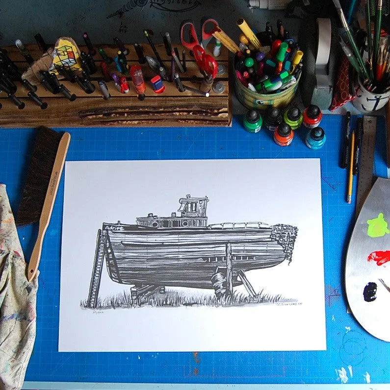 Drydock Art Print