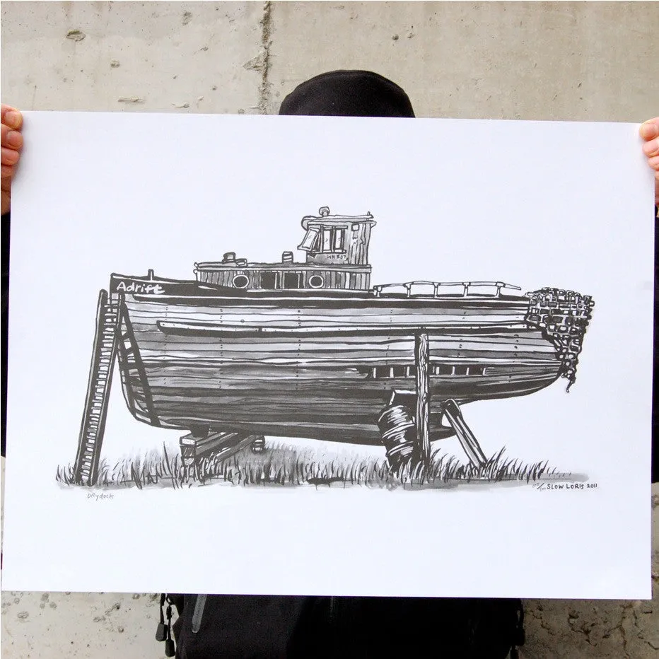 Drydock Art Print