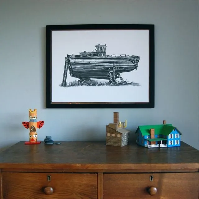 Drydock Art Print