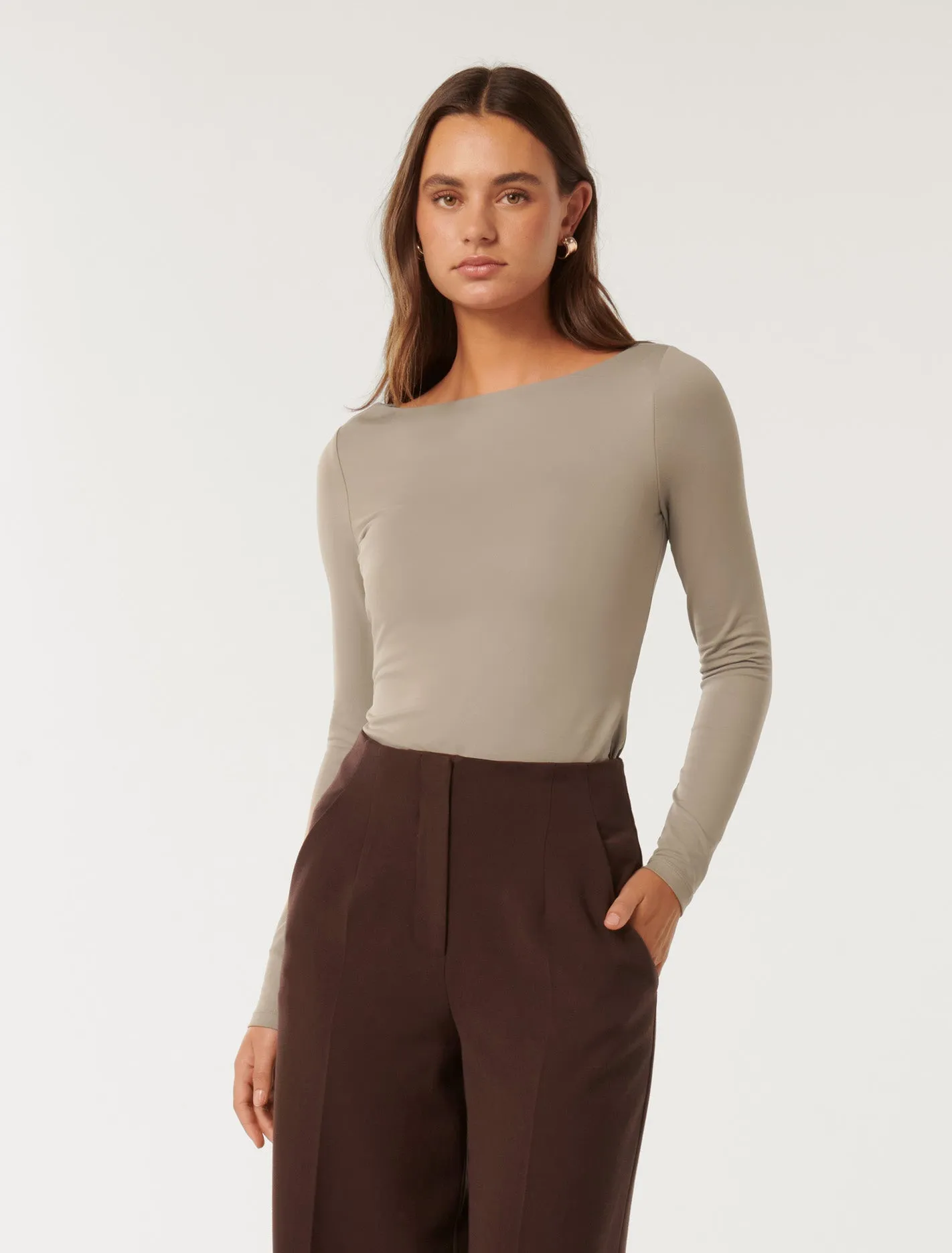 Erika Boat Neck Top