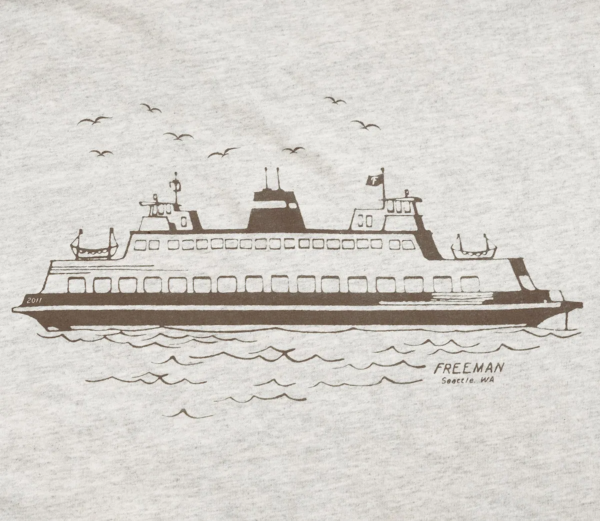 Essential Tee - Ferry Boat - Cloud