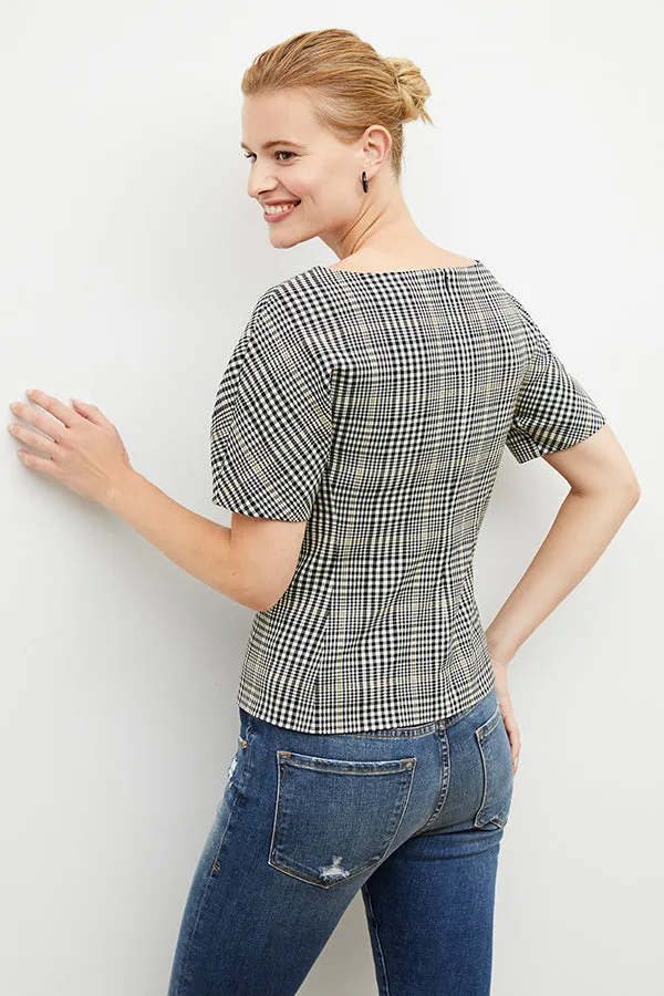 Eudora Top - Plaid Sharkskin :: Multi