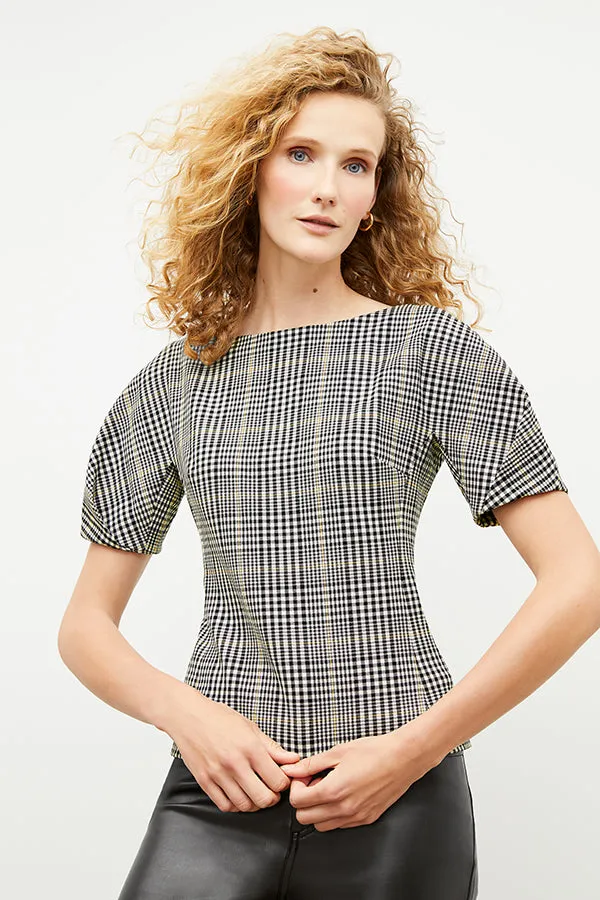 Eudora Top - Plaid Sharkskin :: Multi