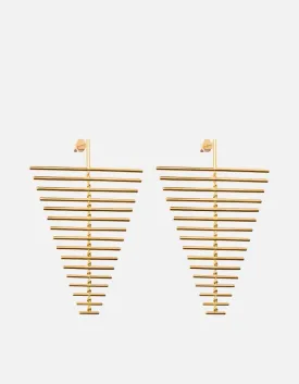 Falcon Earrings, Gold Vermeil