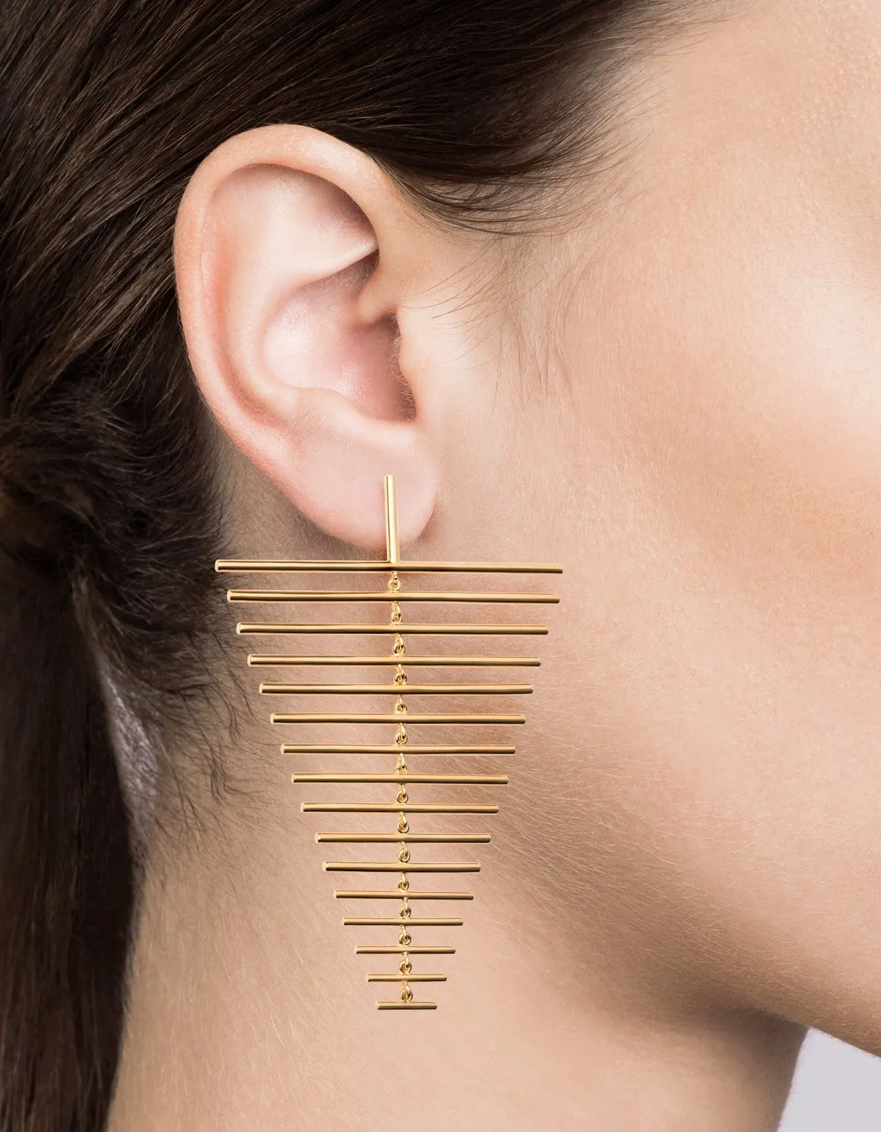 Falcon Earrings, Gold Vermeil