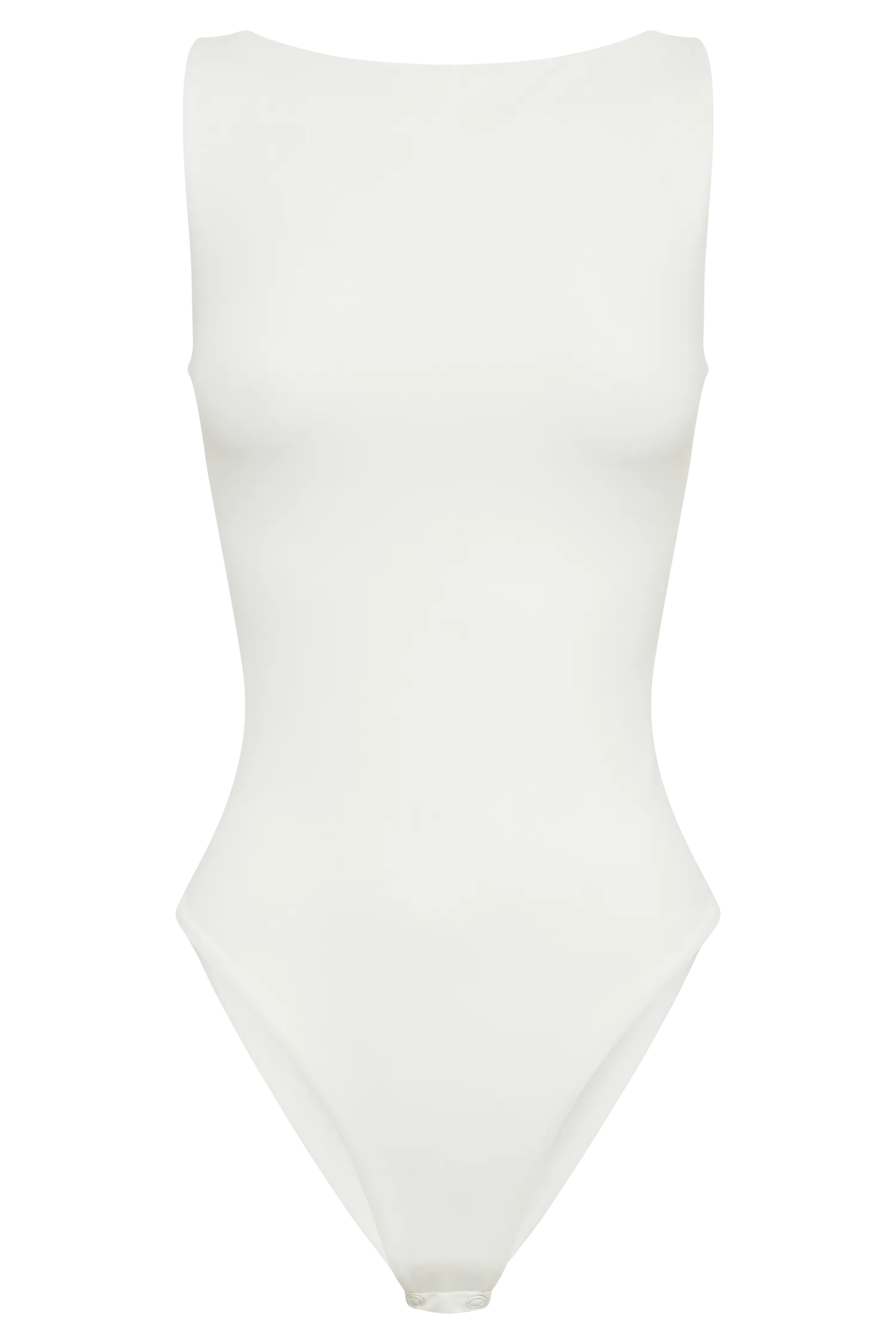 Fiona Recycled Nylon Low Back Bodysuit - White