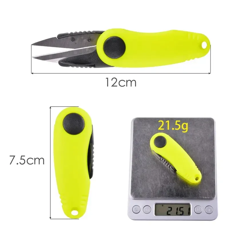 Fishing Quick Knot Tool kit Shrimp-type Fishing Line Cutter Clipper Nipper Hook Sharpener Fly Tying Tool Tackle Gear