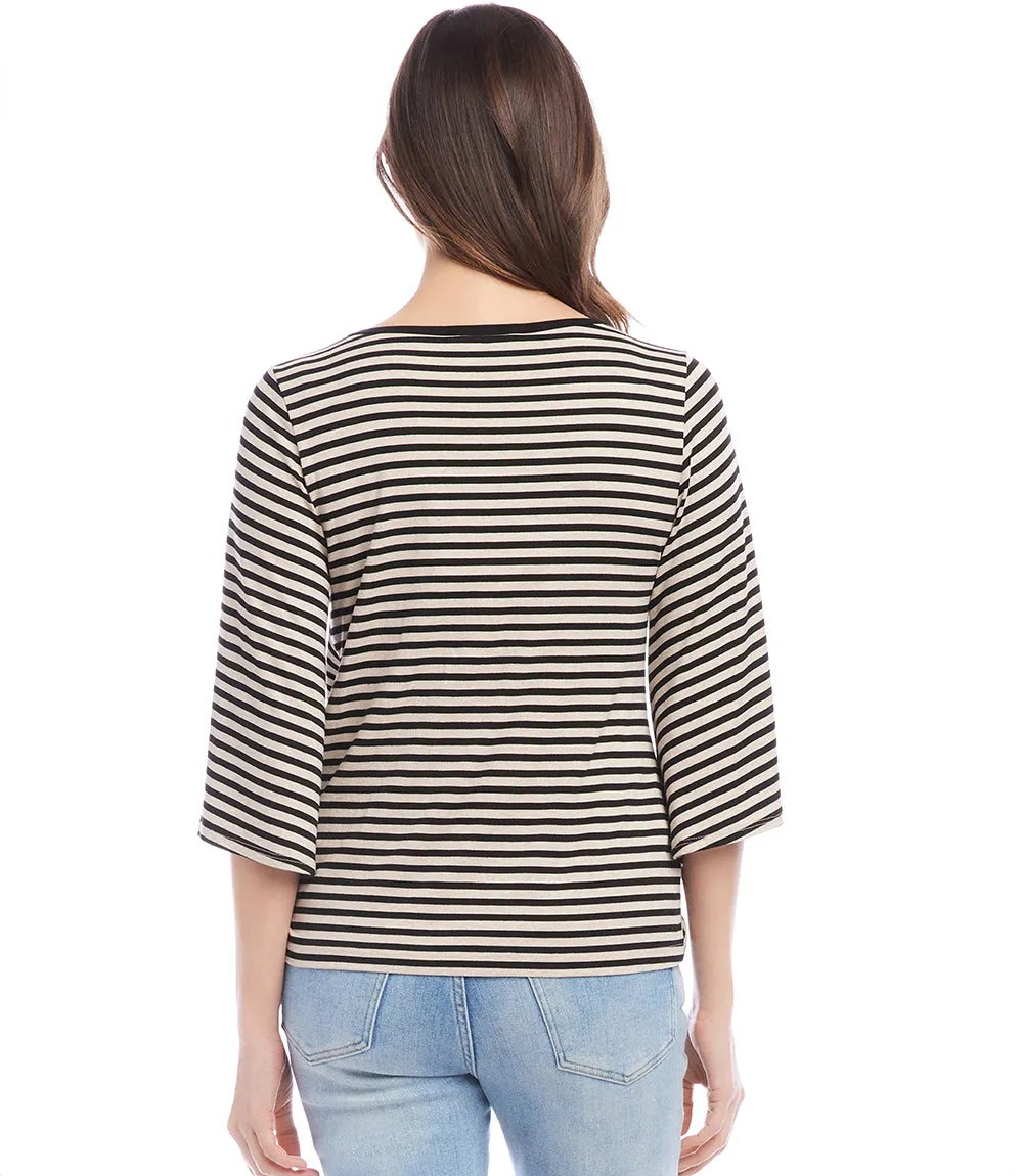 Flare Sleeve Pick Up Top