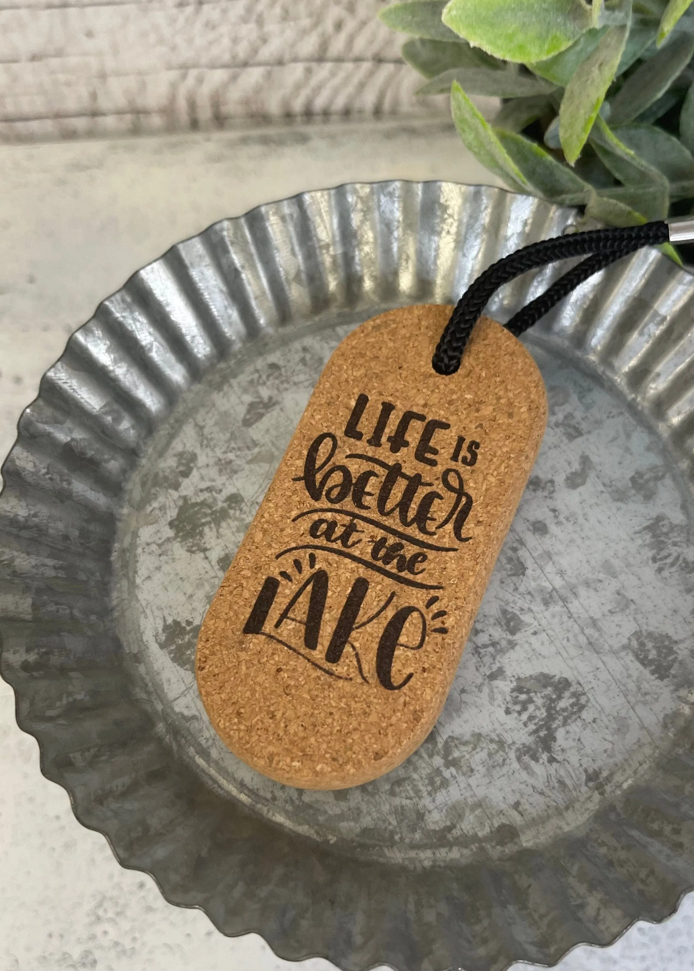 Floating Cork Keychain - Better Lake