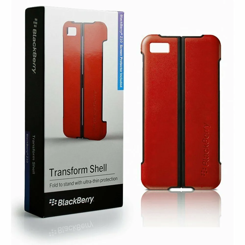 Genuine Blackberry Red Transform Shell Hard Case Cover for Z10 ACC-49533-203