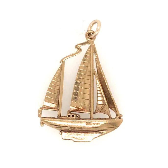 Gold Yacht Charm