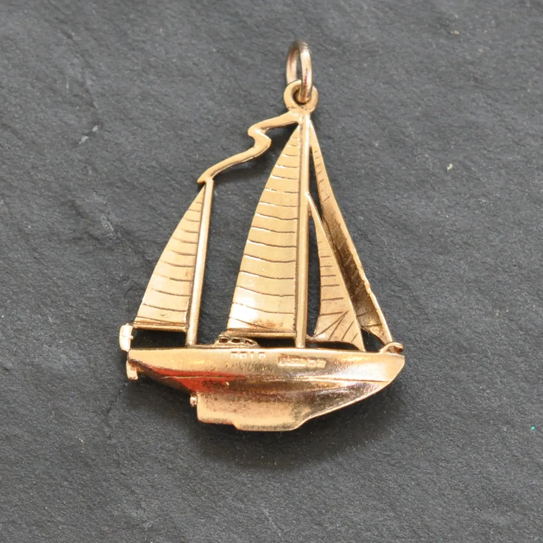 Gold Yacht Charm