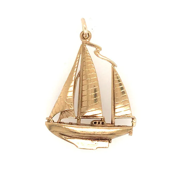 Gold Yacht Charm